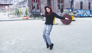 Comment porter un bandeau noir en automne