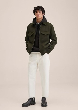 Comment porter un sweat à capuche noir au printemps
