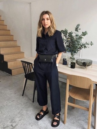 Comment porter une combinaison pantalon noire
