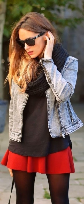 Comment porter une écharpe en tricot noire