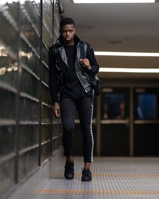 Comment porter une veste sans manches en cuir noire