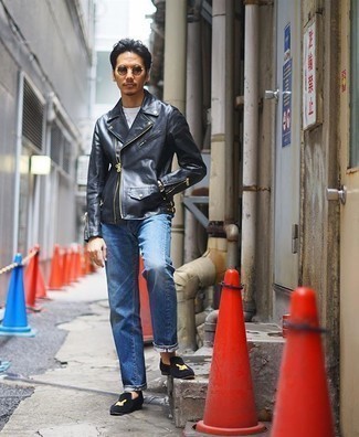 Comment porter une veste en cuir noire
