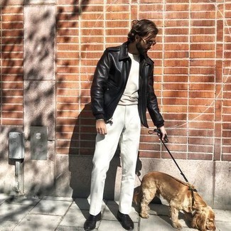 Comment porter une veste en cuir noire
