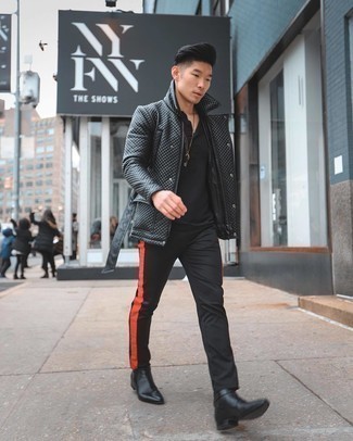 Comment porter une veste en cuir noire