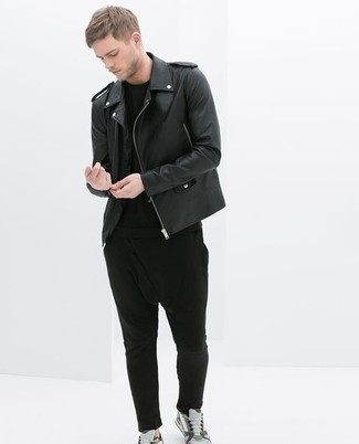Comment porter une veste en cuir noire