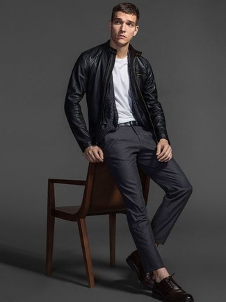 Comment porter une veste en cuir noire