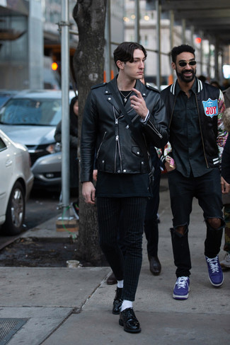 Comment porter une veste en cuir noire