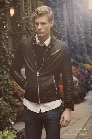 Comment porter une veste en cuir noire