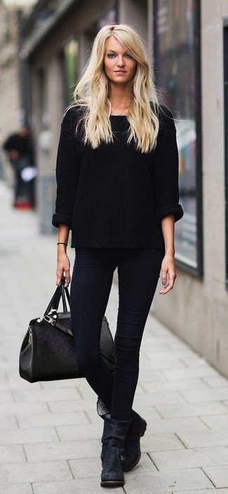 Comment porter des bottes mi-mollet en cuir noires