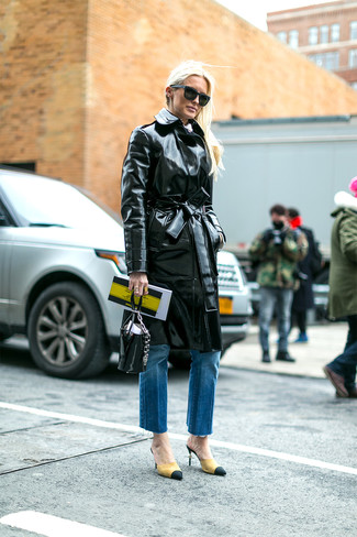 Comment porter un trench en cuir noir