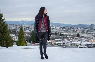 Comment porter des leggings noirs à 30 ans