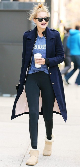 Comment porter des leggings noirs quand il fait froid à 30 ans