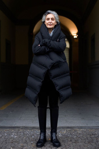Comment porter des leggings noirs après 60 ans