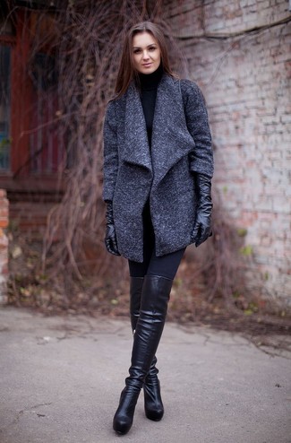 Comment porter des leggings noirs quand il fait froid à 30 ans