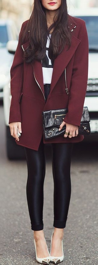 Comment porter des leggings noirs quand il fait froid à 30 ans