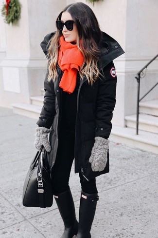 Comment porter une parka noire