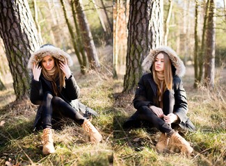 Comment porter une parka noire