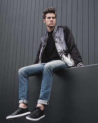 Comment porter une veste imprimée noire