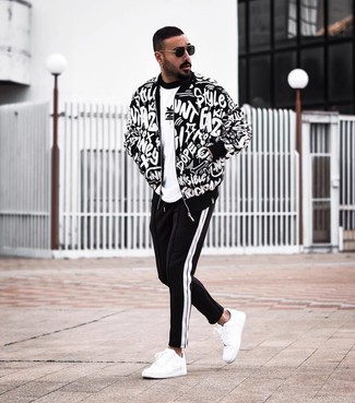 Comment porter une veste imprimée noire