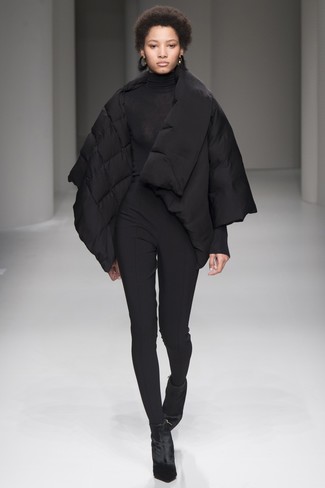 Comment porter une doudoune noire
