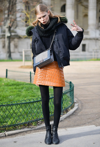 Comment porter une doudoune noire