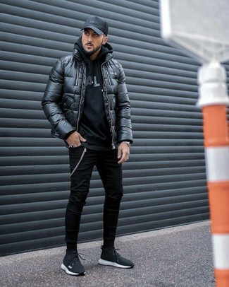 Comment porter une doudoune noire