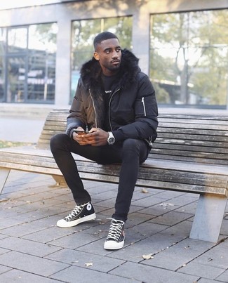 Comment porter une doudoune noire