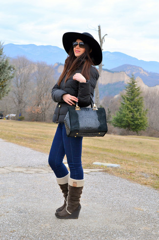 Comment porter une doudoune noire