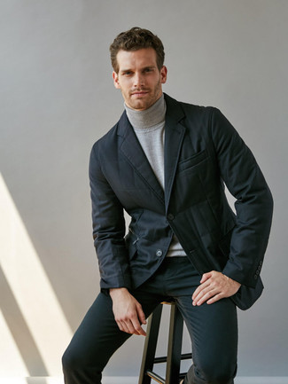 Comment porter un blazer matelassé noir