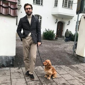 Comment porter un blazer matelassé noir
