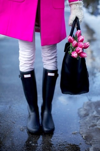Comment porter des bottes de pluie noires