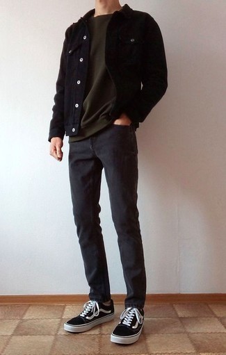 Comment porter une veste-chemise noire