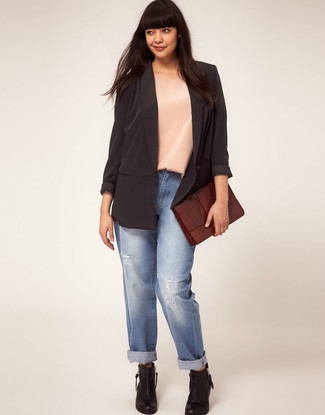 Comment porter un blazer en soie noir