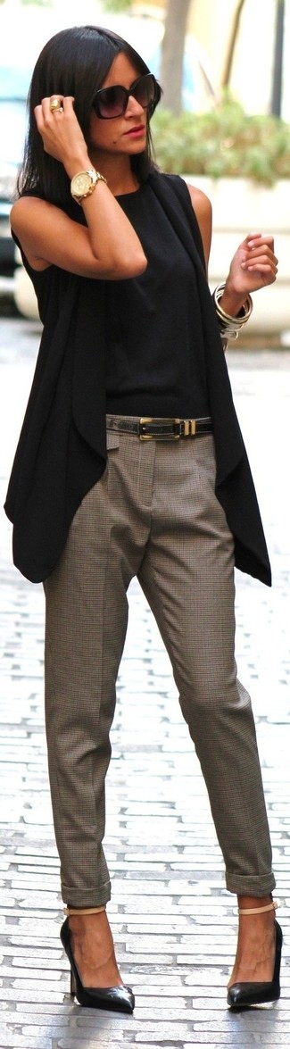 Comment porter un blazer sans manches noir