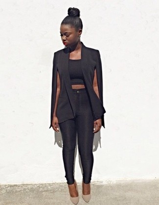 Comment porter un blazer sans manches noir