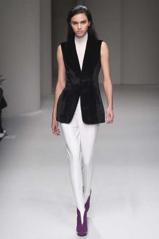 Comment porter un blazer sans manches noir