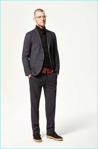 Comment porter des chaussures brogues en daim noires