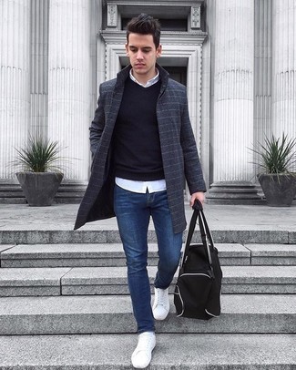 Comment porter un pull en v sans manches noir