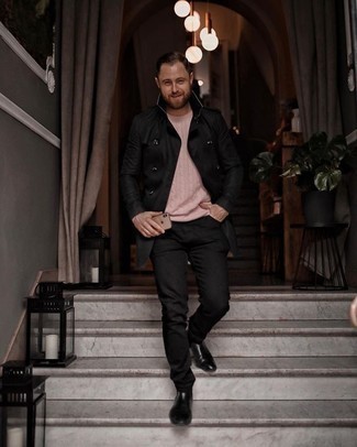 Comment porter un trench noir avec un jean noir