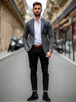 Chemise de ville á pois blanche New Look