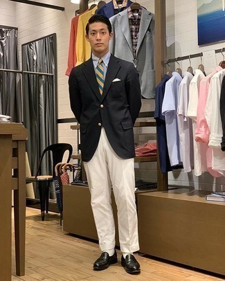 Cravate à rayures horizontales multicolore Gucci