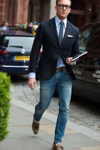 Comment porter un blazer avec des slippers
