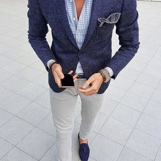 Comment porter un blazer avec des slippers au printemps
