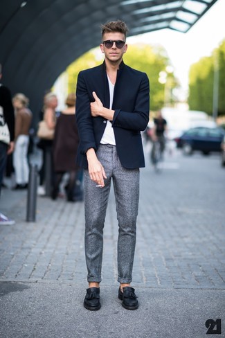 Comment porter un blazer avec des slippers au printemps