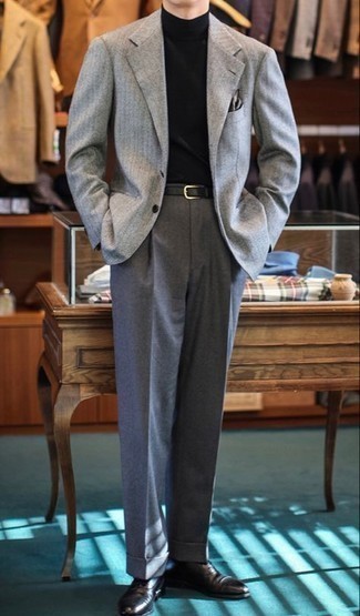 Pantalon de costume en laine gris foncé Officine Generale