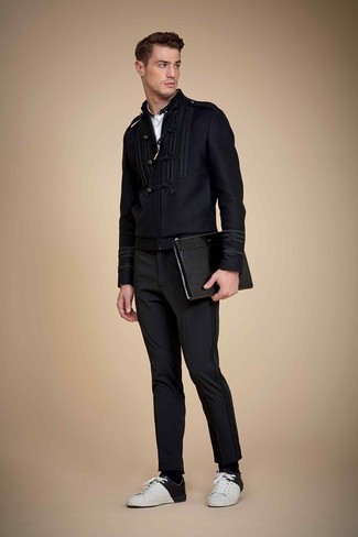 Blouson aviateur noir Dolce & Gabbana