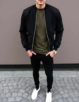 Blouson aviateur noir VAUDE