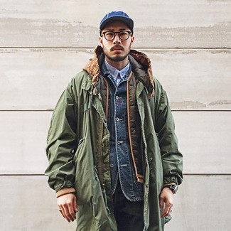 Comment porter une casquette de base-ball bleue en hiver