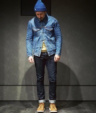 Comment porter un bonnet bleu
