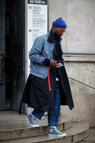 Comment porter un bonnet bleu